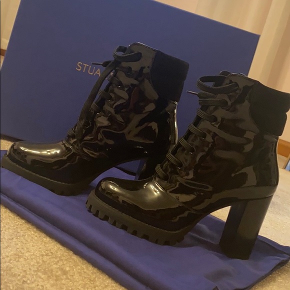 Stuart Weitzman Black Patent Boot - Picture 2 of 6
